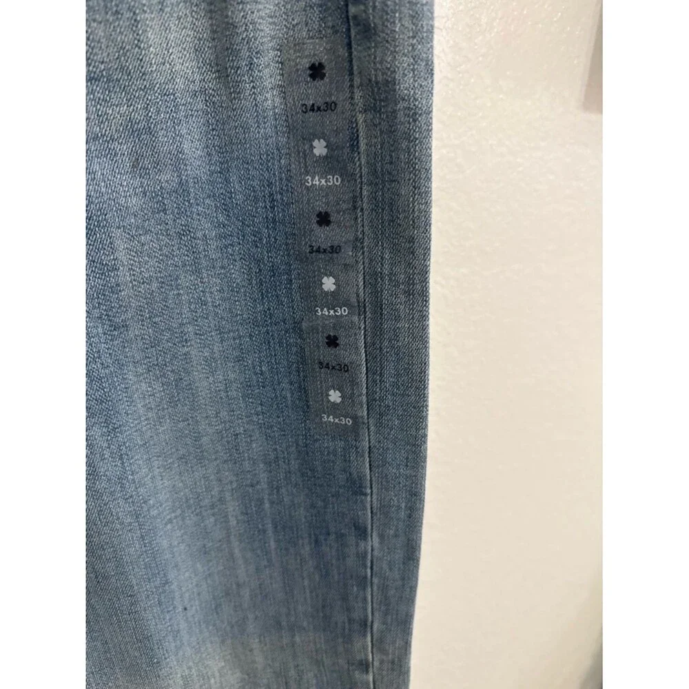 Lucky Brand 181 Relaxed Straight Jeans Men’s 34x30 Light Wash Stretch Denim NWT